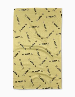 GEOMETRY Salted vs Unsalted Tea Towel