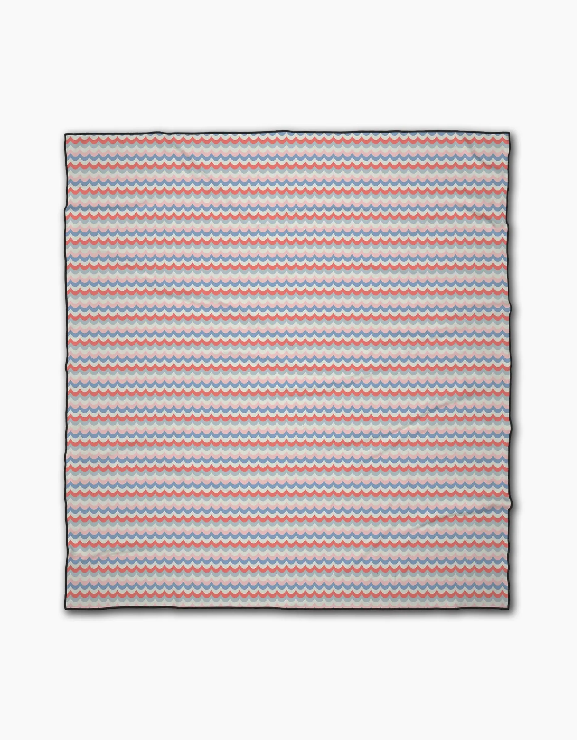 GEOMETRY Scallop Stripes Beach Blanket