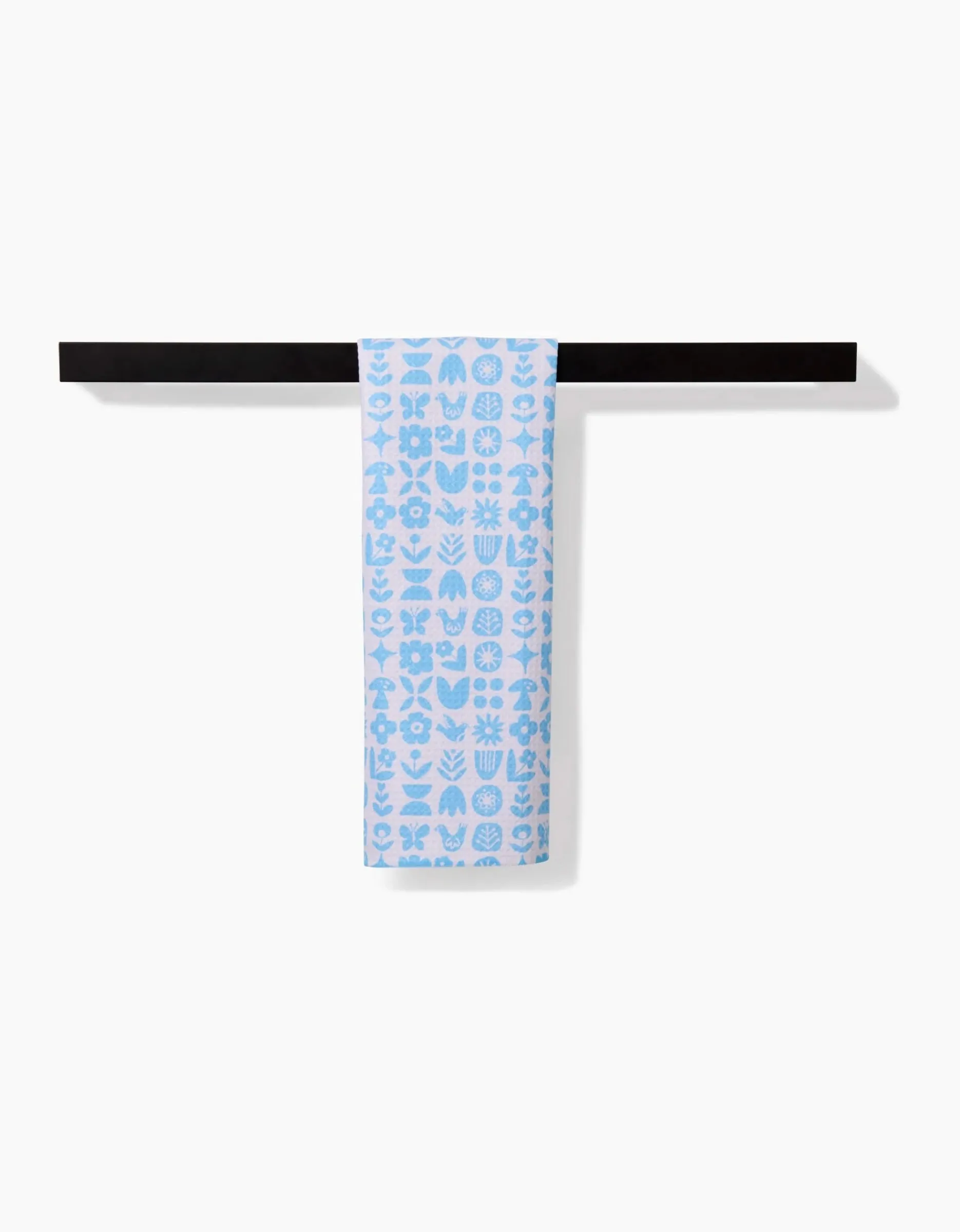 GEOMETRY Scandi Spring Blue Bar Towel