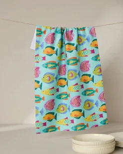 GEOMETRY Schooling Tea Towel