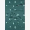 GEOMETRY Seafoam Grid Tea Towel