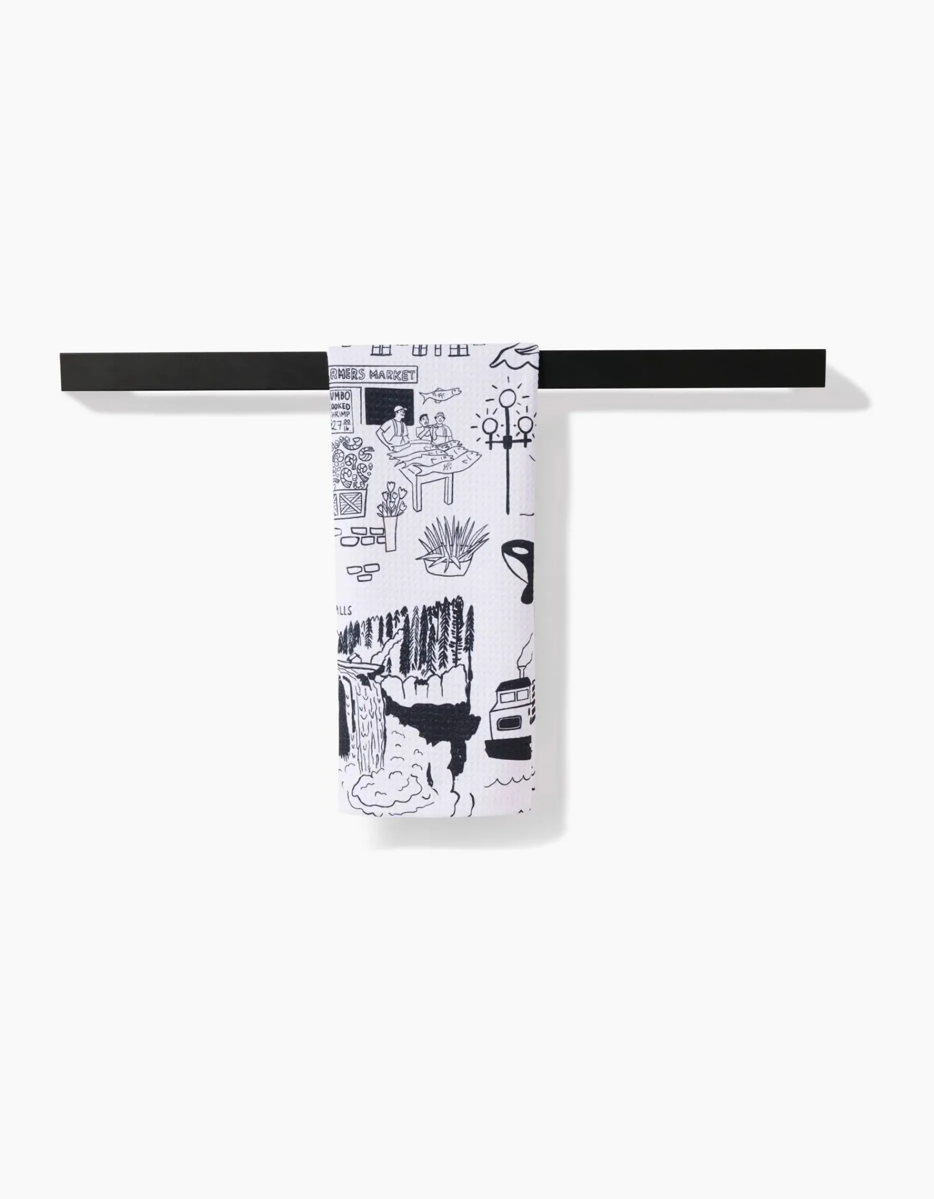 GEOMETRY Seattle Tea Towel