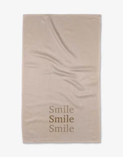 GEOMETRY Share A Smile Tea Towel