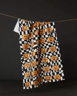 GEOMETRY Sinister Jack O's Tea Towel