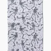 GEOMETRY Skeleton Halloween Dance Tea Towel