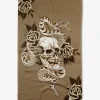 GEOMETRY Skull and Snake Tea Towel
