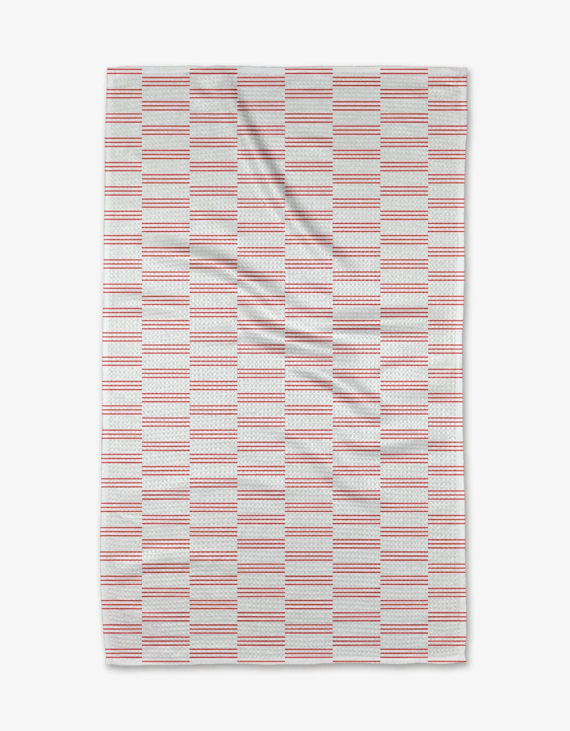 GEOMETRY Small Stripe - Red Tea Towel