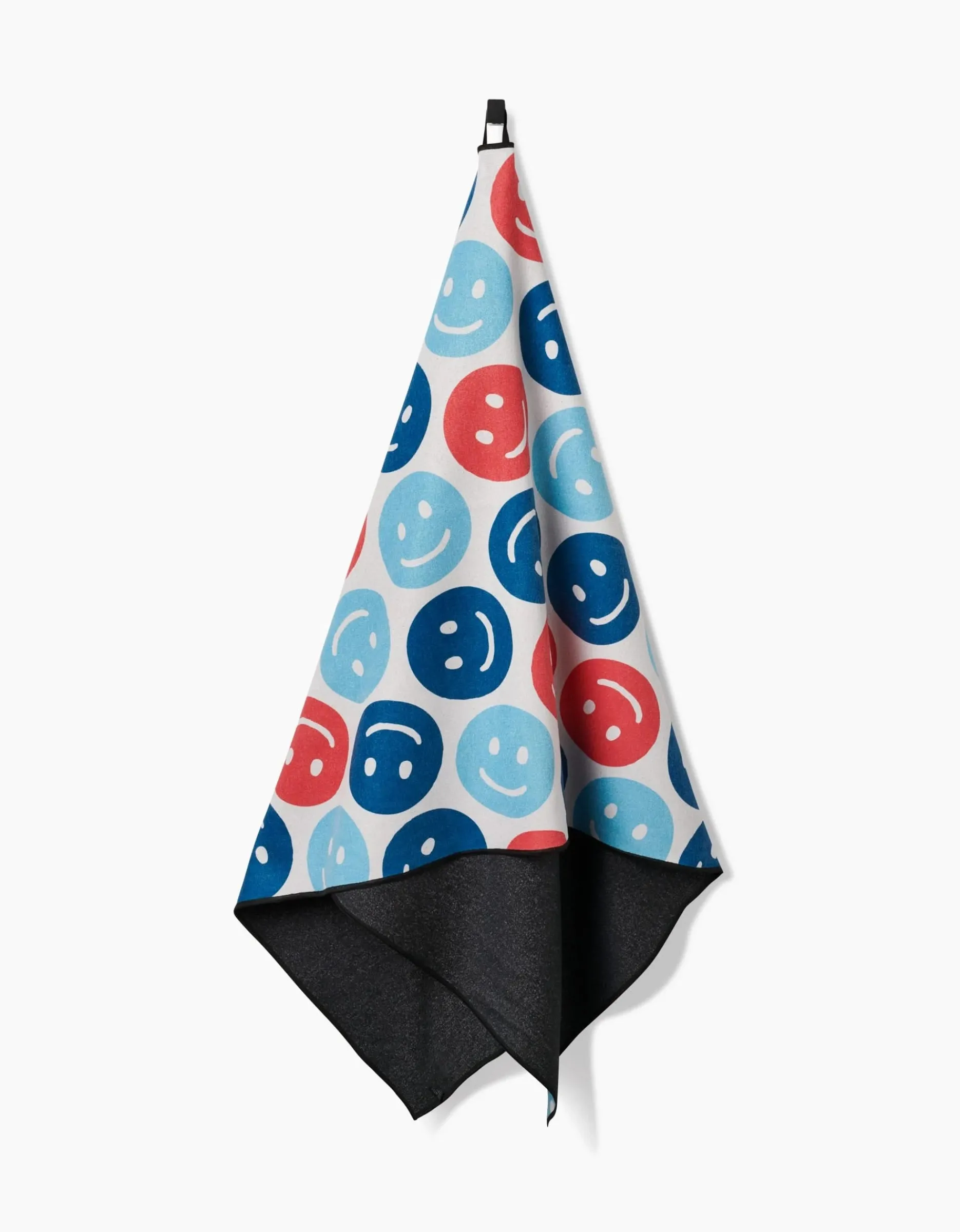 GEOMETRY Smiley Face July Beach Towel