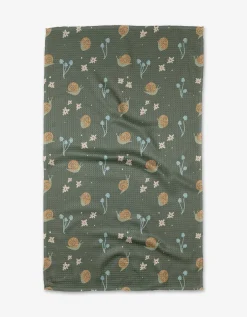 GEOMETRY Snail Gathering Tea Towel
