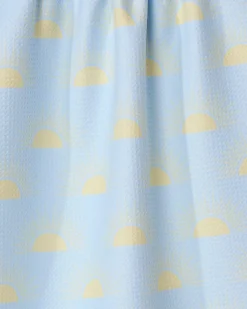 GEOMETRY Soft Summer Sun Tea Towel