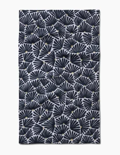 GEOMETRY Solie Black Tea Towel