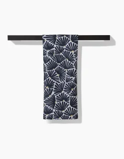 GEOMETRY Solie Black Tea Towel