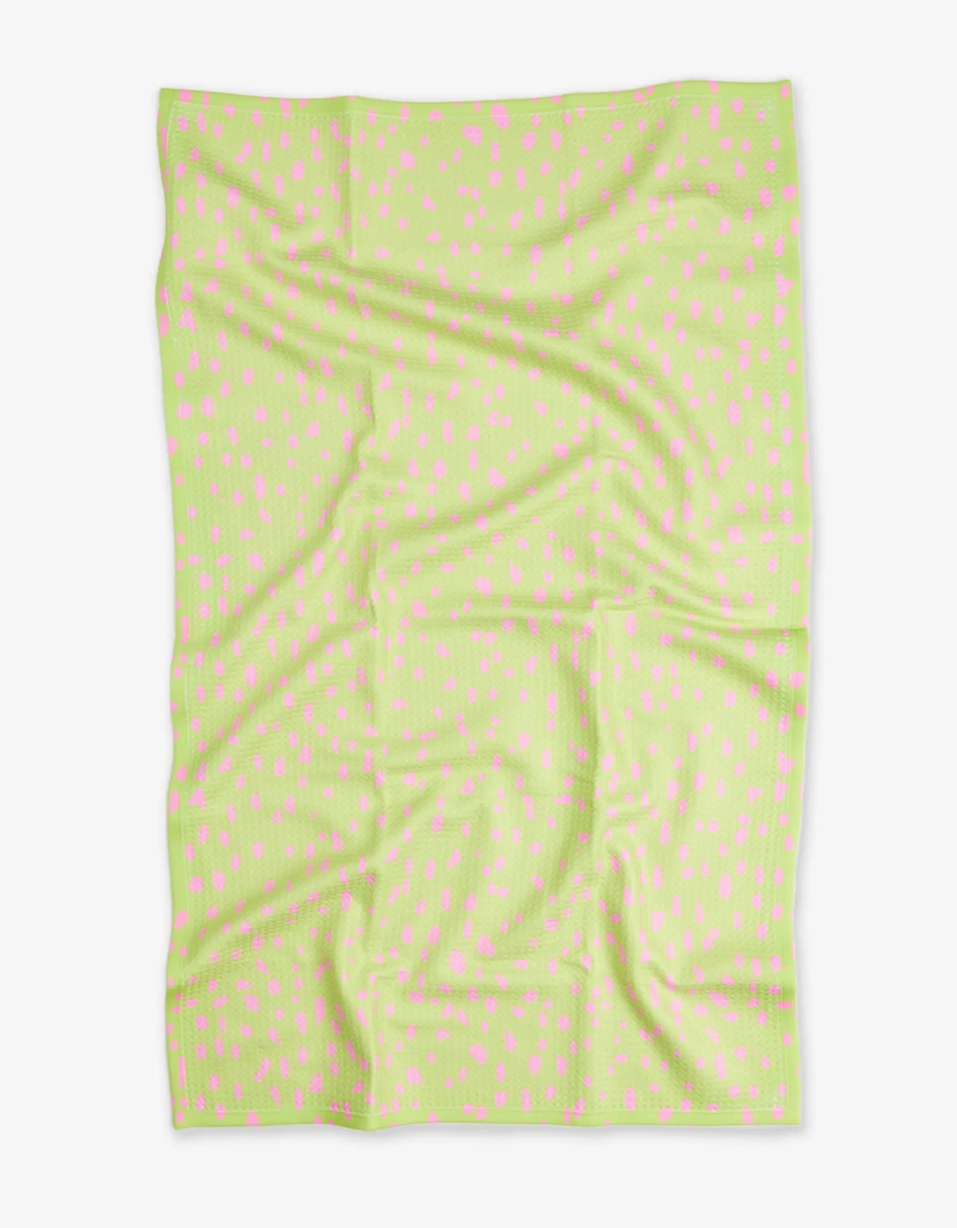 GEOMETRY Speckle Green Tea Towel