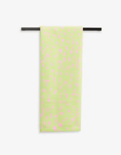 GEOMETRY Speckle Green Tea Towel