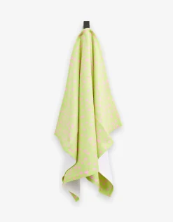 GEOMETRY Speckle Green Tea Towel