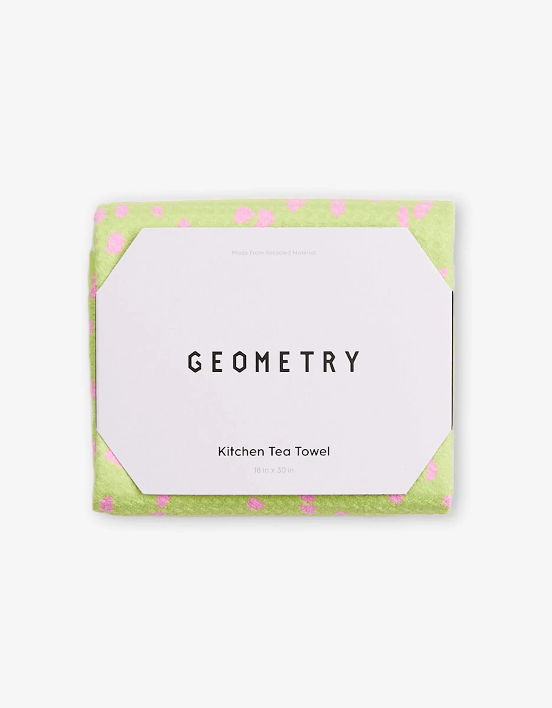 GEOMETRY Speckle Green Tea Towel