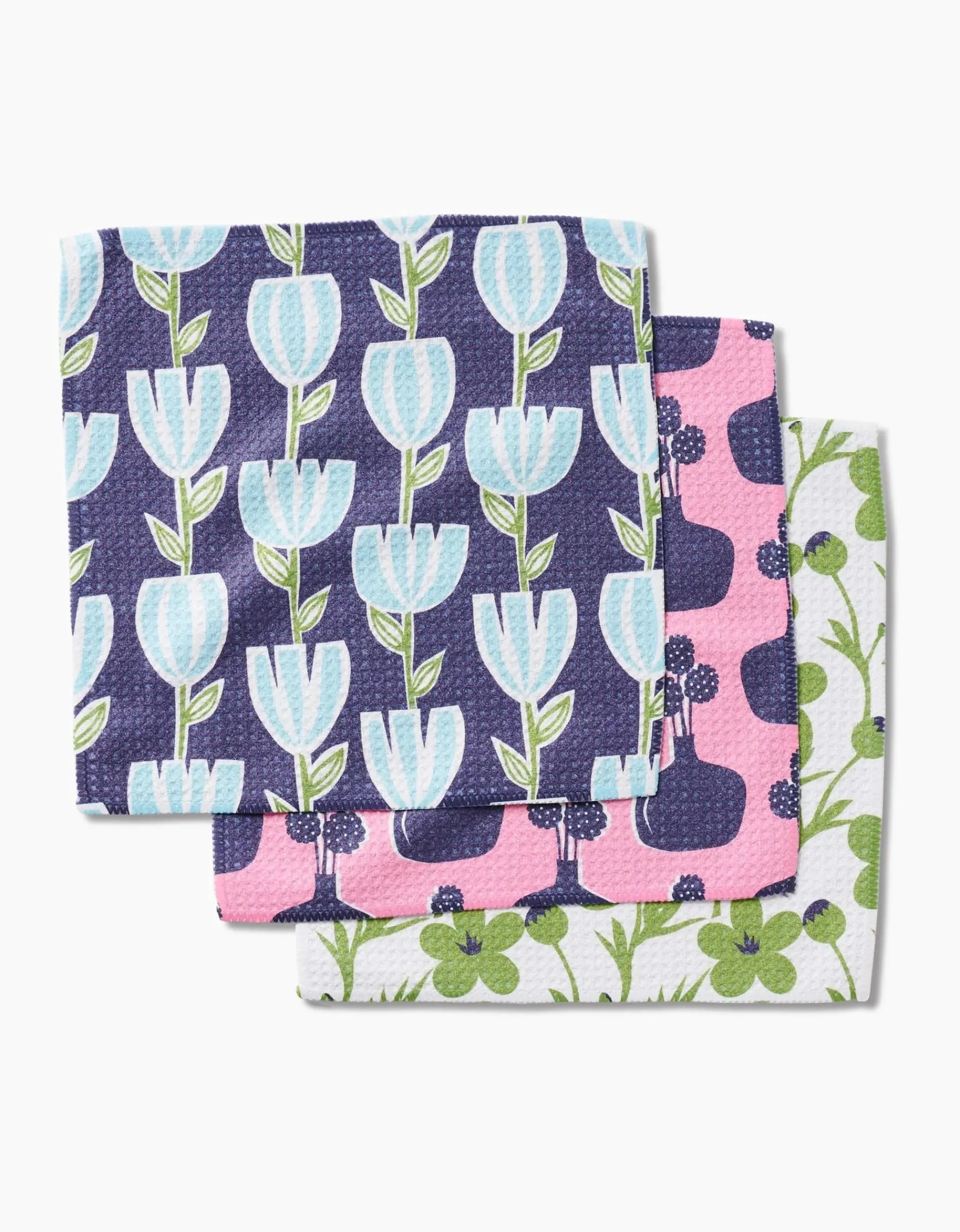GEOMETRY Spring Bouquet Dishcloth Set