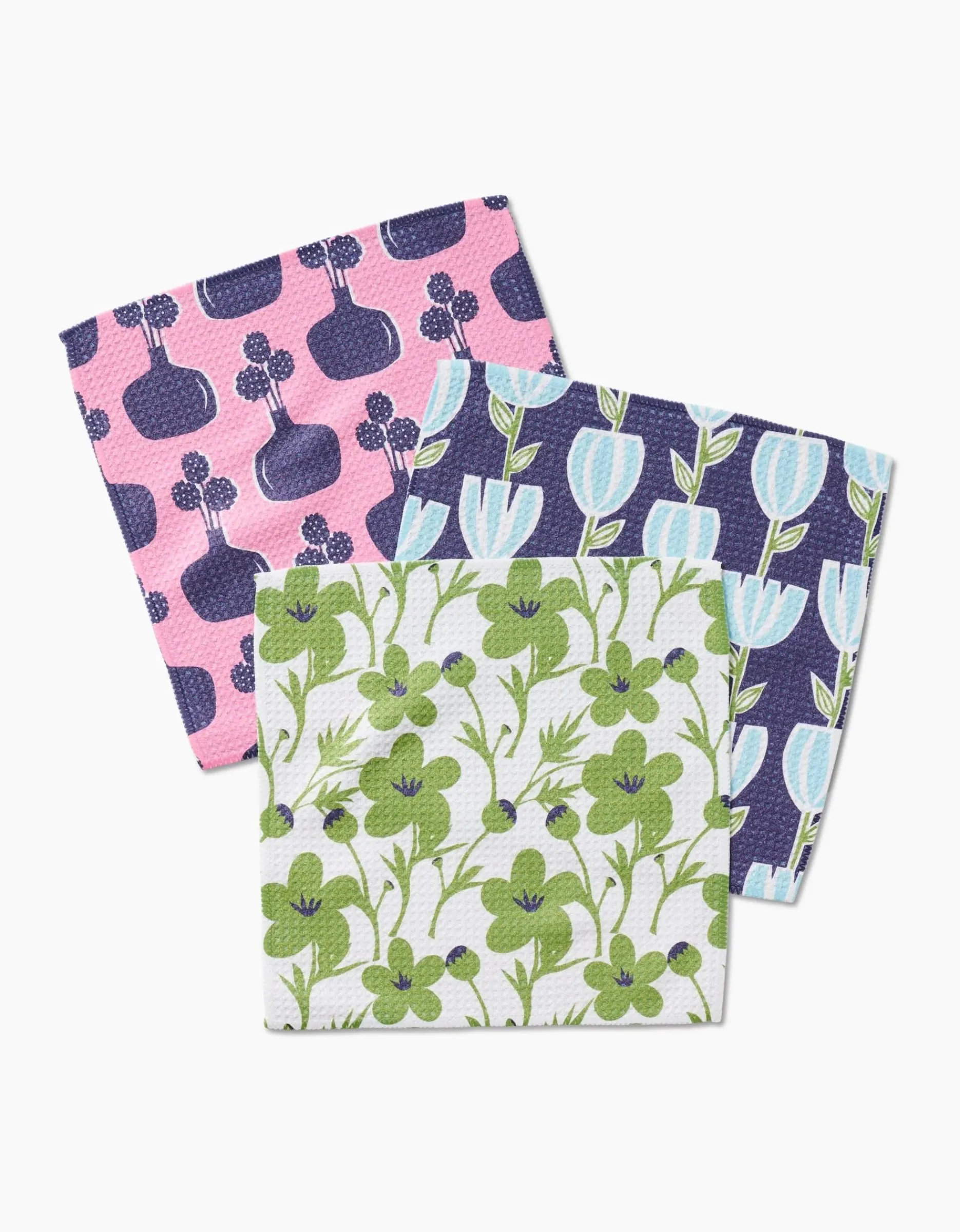 GEOMETRY Spring Bouquet Dishcloth Set