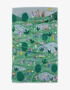 GEOMETRY Spring Festival Tea Towel