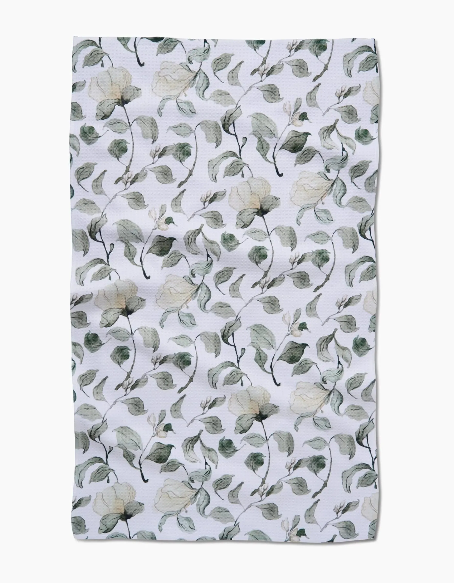 GEOMETRY Spring Floral Blossoms Tea Towel