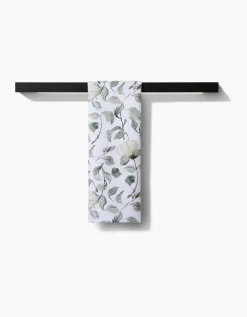 GEOMETRY Spring Floral Blossoms Tea Towel