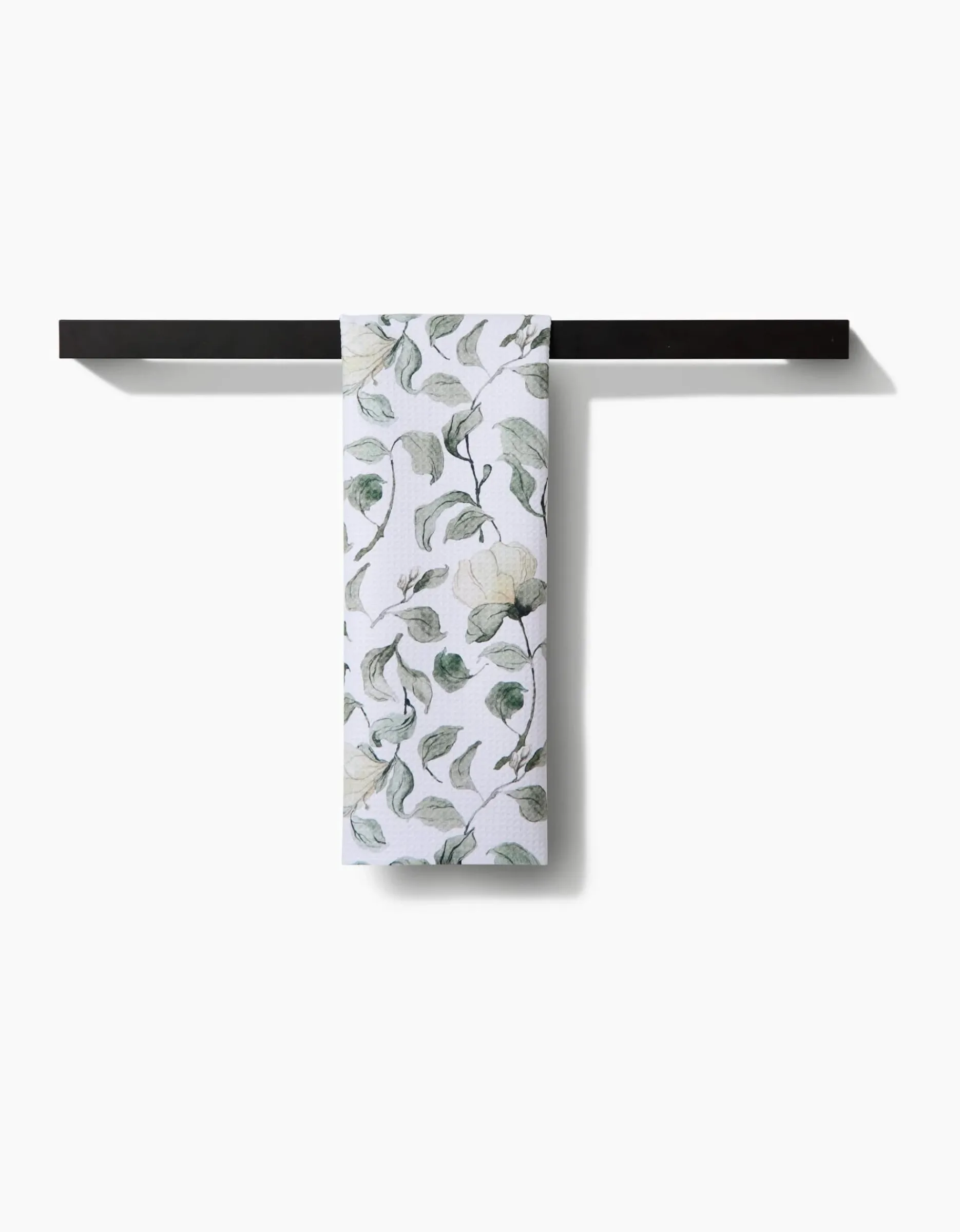 GEOMETRY Spring Floral Blossoms Tea Towel