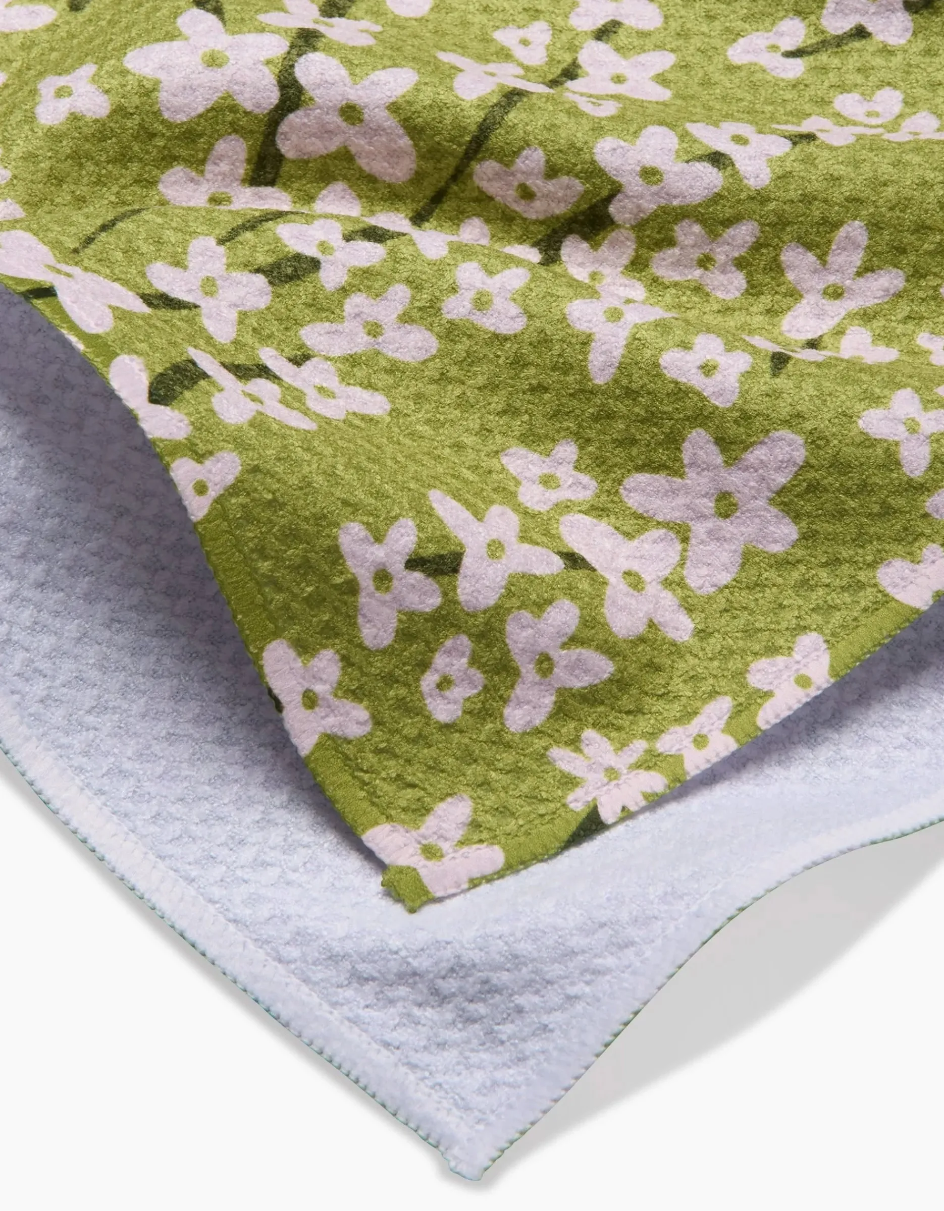 GEOMETRY Spring Green Forsythia Tea Towel