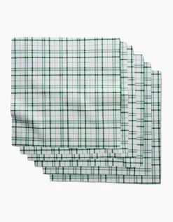 GEOMETRY Spring Picnic Plaid Dinner Napkin Set