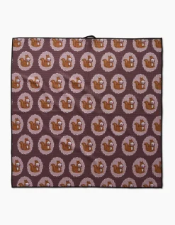 GEOMETRY Squirrels Brown Dog Towel