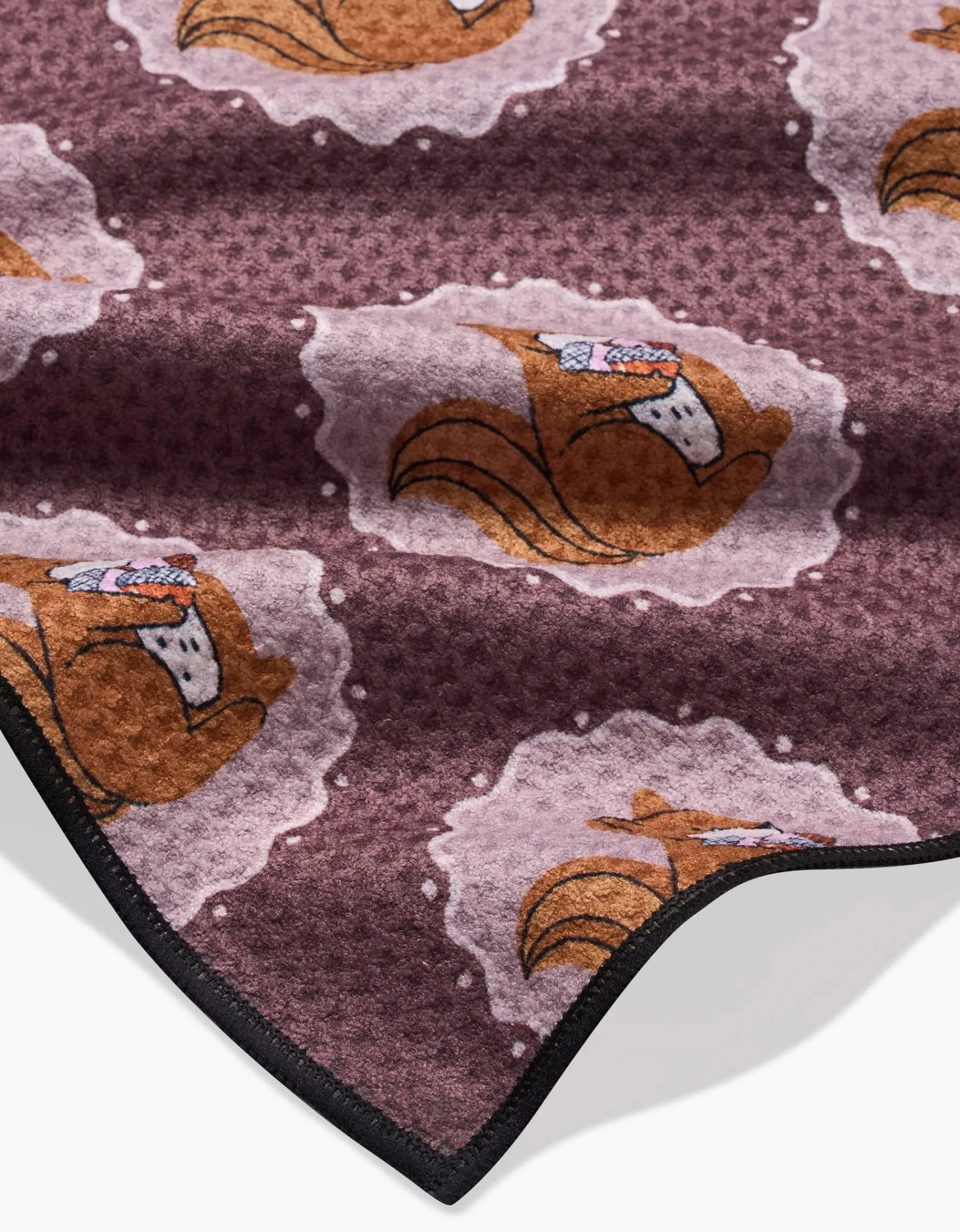 GEOMETRY Squirrels Brown Dog Towel