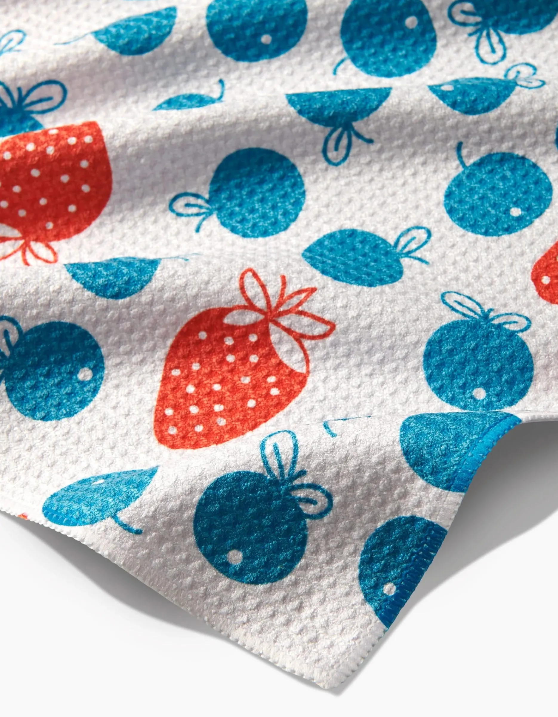 GEOMETRY Star Spangled Berry Tea Towel