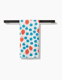 GEOMETRY Star Spangled Berry Tea Towel