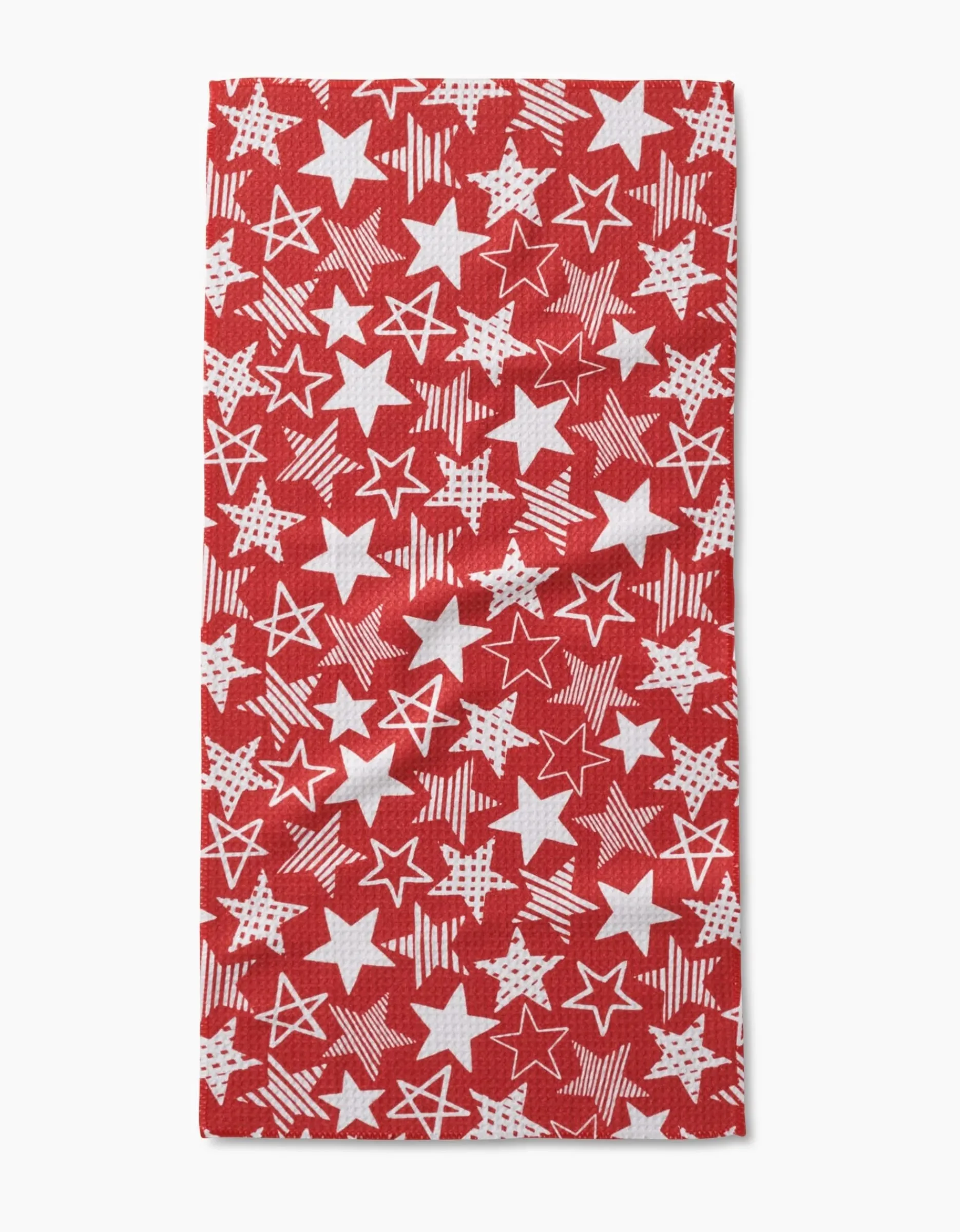 GEOMETRY Stars In Your Eyes Red Bar Towel
