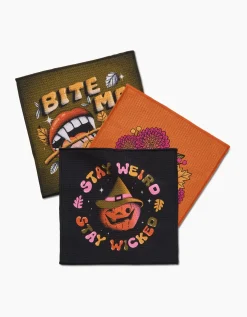 GEOMETRY Stay Weird Stay Wicked Dishcloth Set