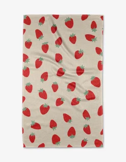 GEOMETRY Strawberry Shortcake Tea Towel