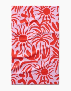 GEOMETRY Summer Sunset Tea Towel