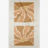 GEOMETRY Sun Rays Tea Towel