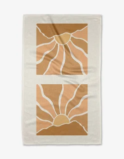 GEOMETRY Sun Rays Tea Towel