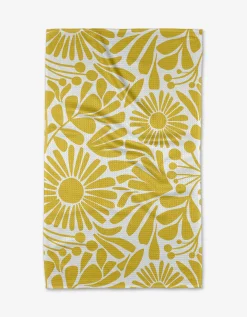 GEOMETRY Sunlit Blooms Tea Towel