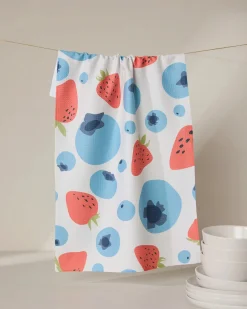 GEOMETRY Sunny Berries Tea Towel