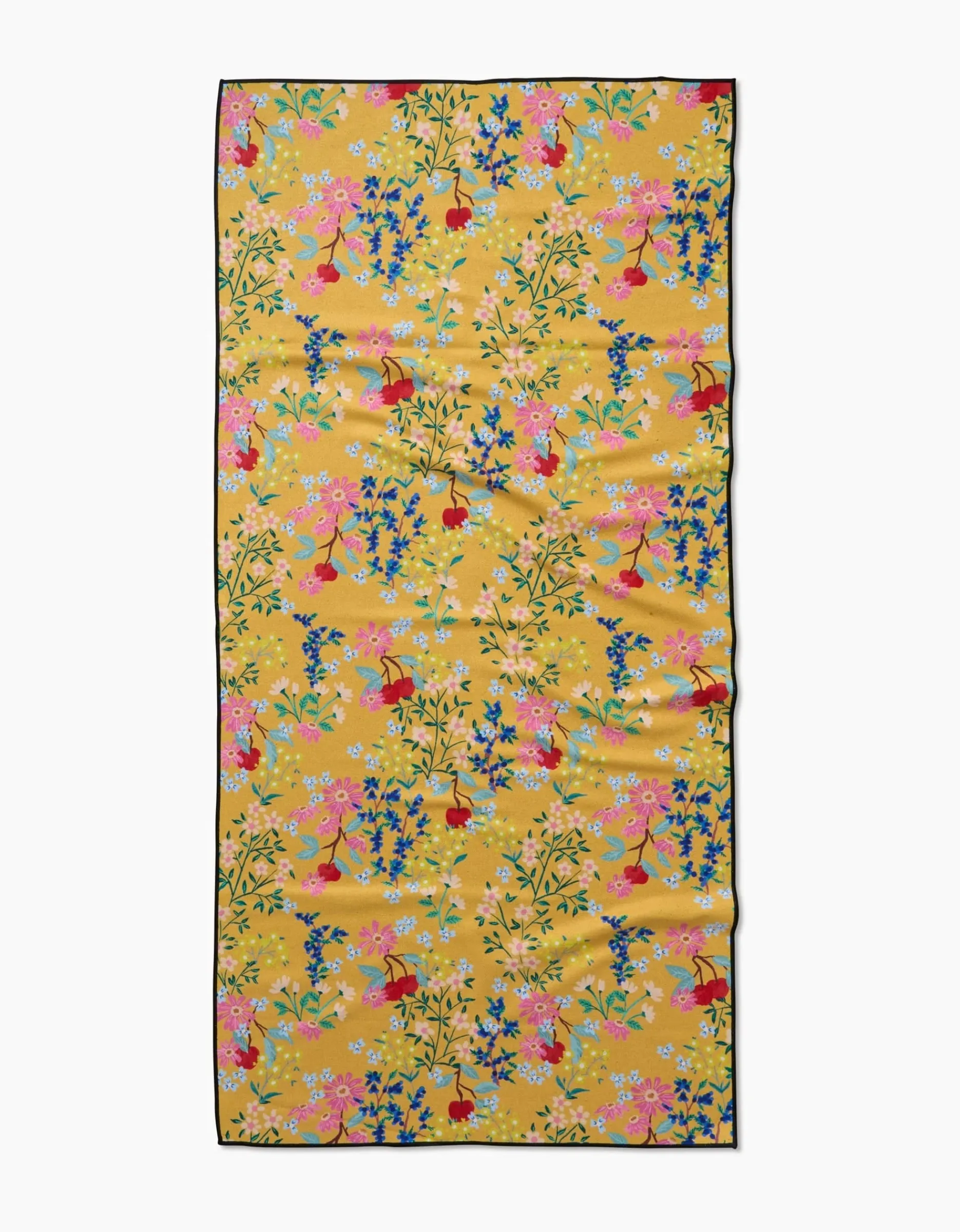 GEOMETRY Sunny Cherry Blossoms Beach Towel