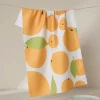GEOMETRY Sunny Oranges Tea Towel