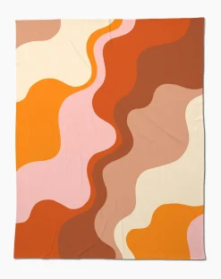 GEOMETRY Sunset Waves Butter Blanket