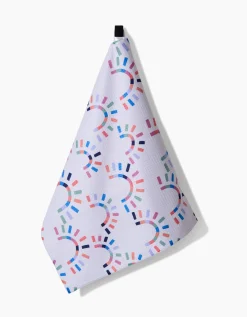 GEOMETRY Sunshine Rainbow Tea Towel