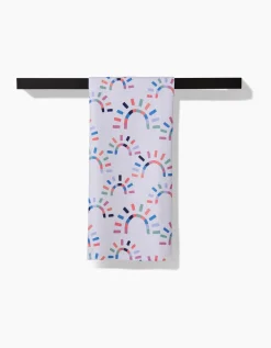 GEOMETRY Sunshine Rainbow Tea Towel