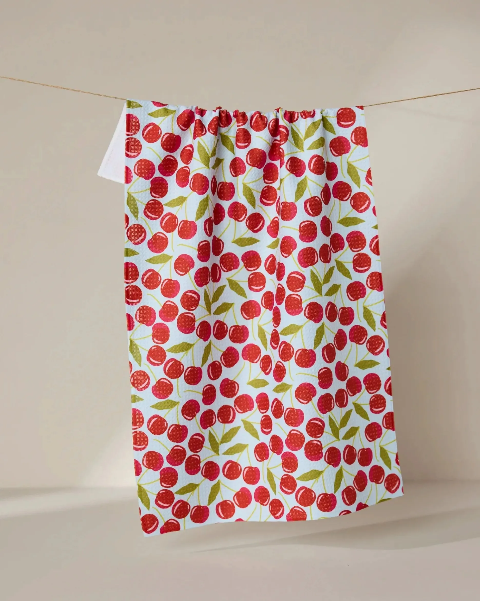 GEOMETRY Sweet Cherry Tea Towel