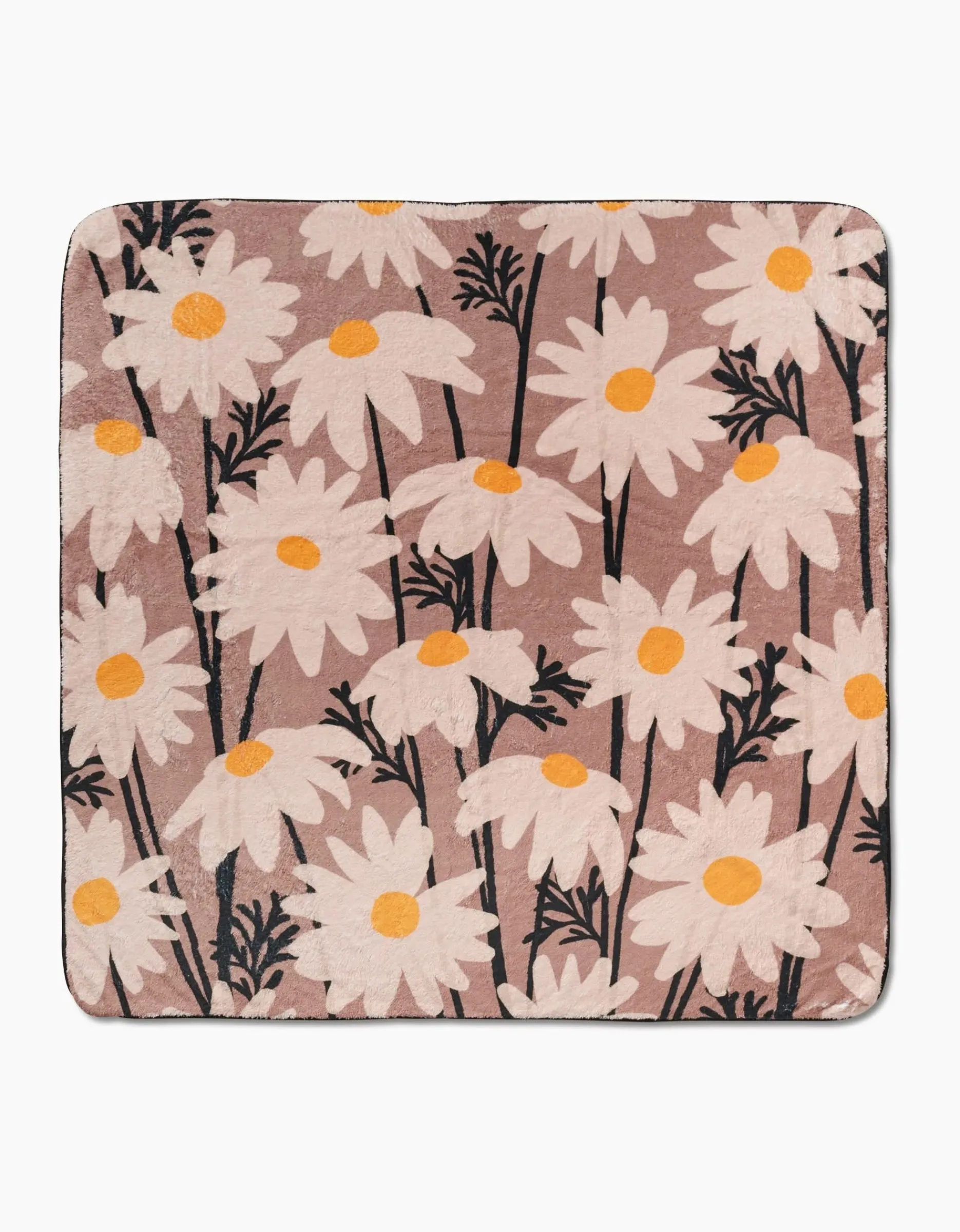 GEOMETRY Sweet Daisies Plush Towel