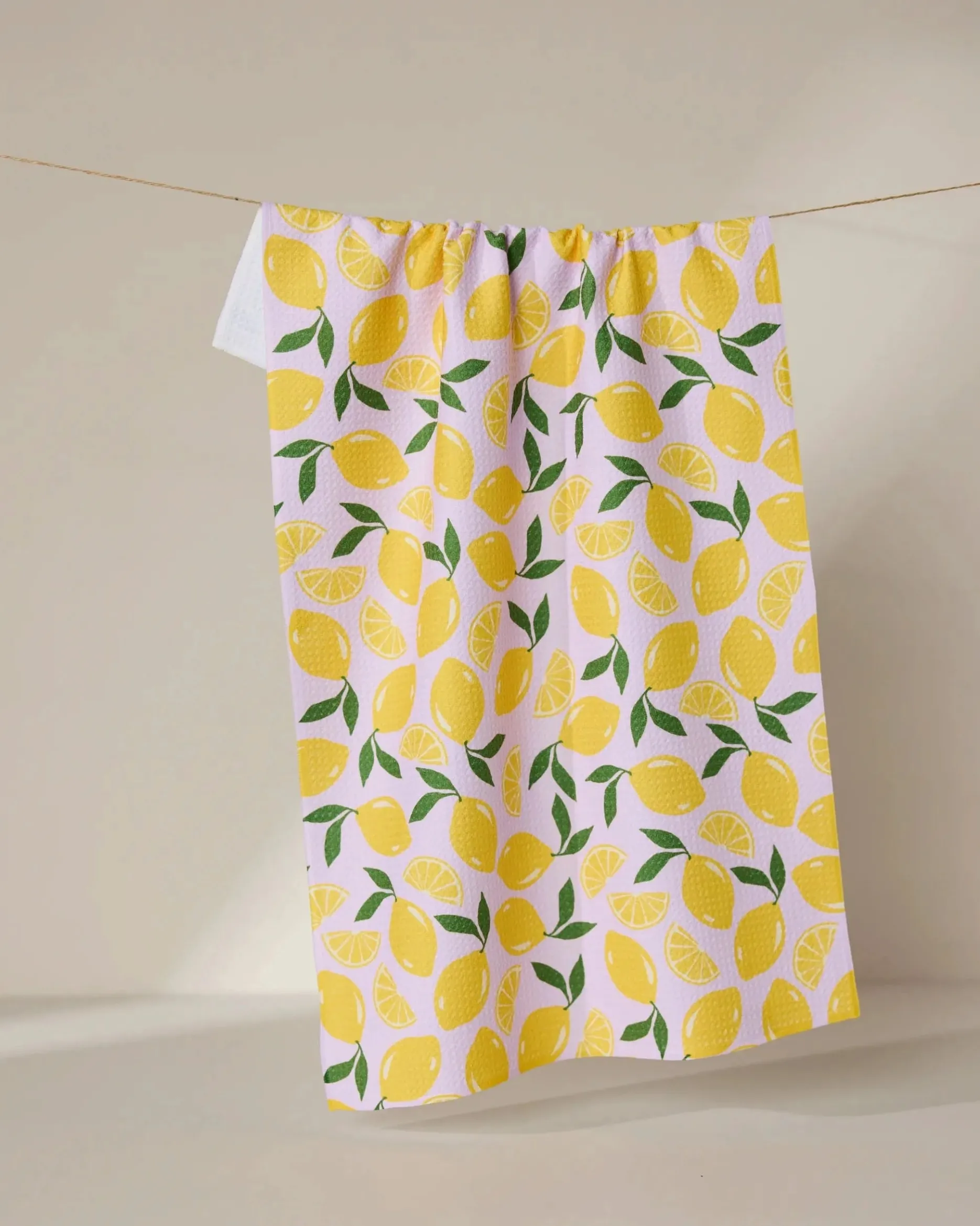 GEOMETRY Sweet Lemon Tea Towel