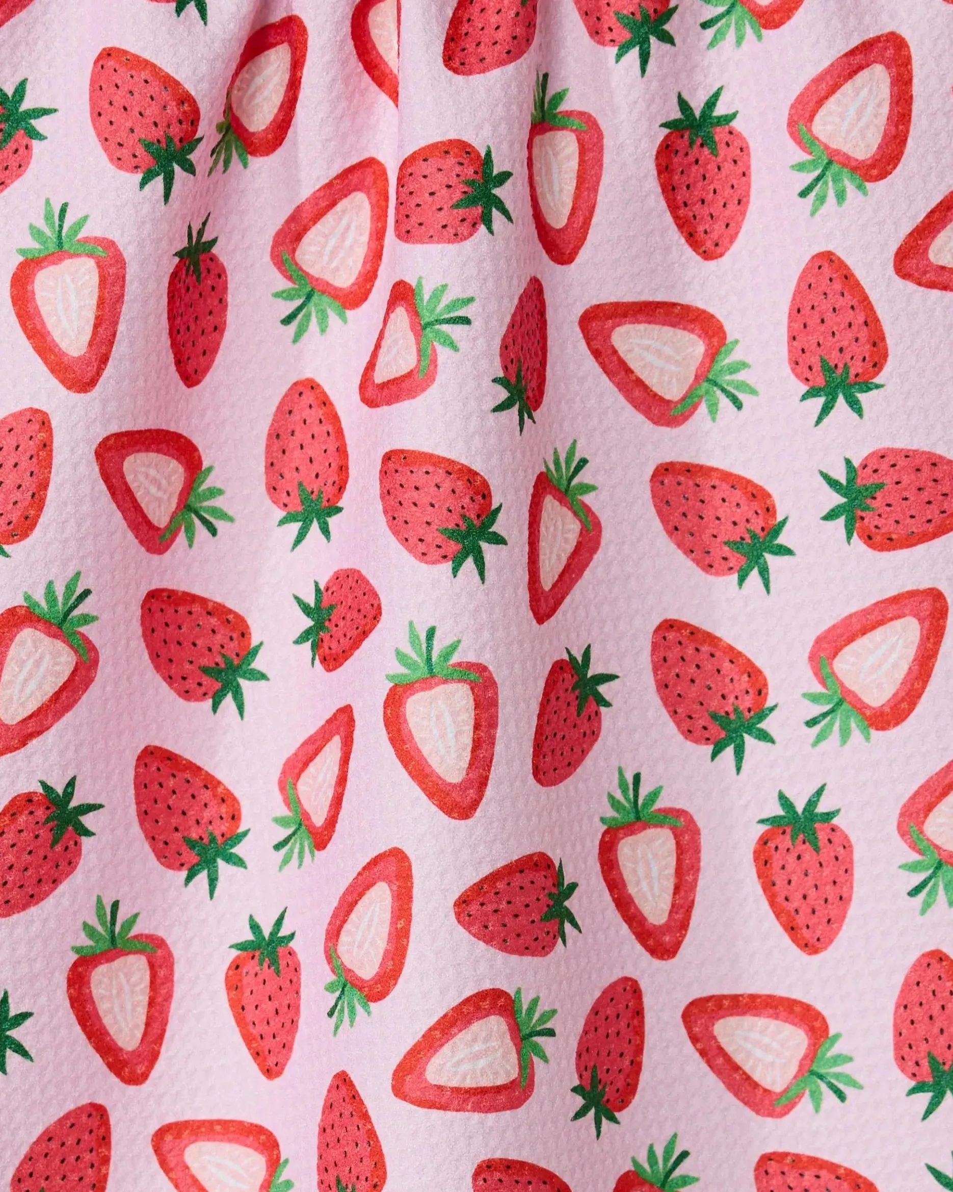 GEOMETRY Sweet Strawberry Tea Towel