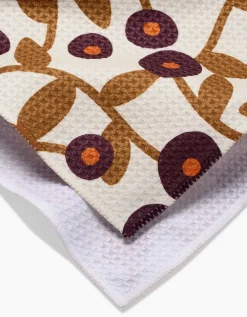 GEOMETRY Swirling Vines Tea Towel